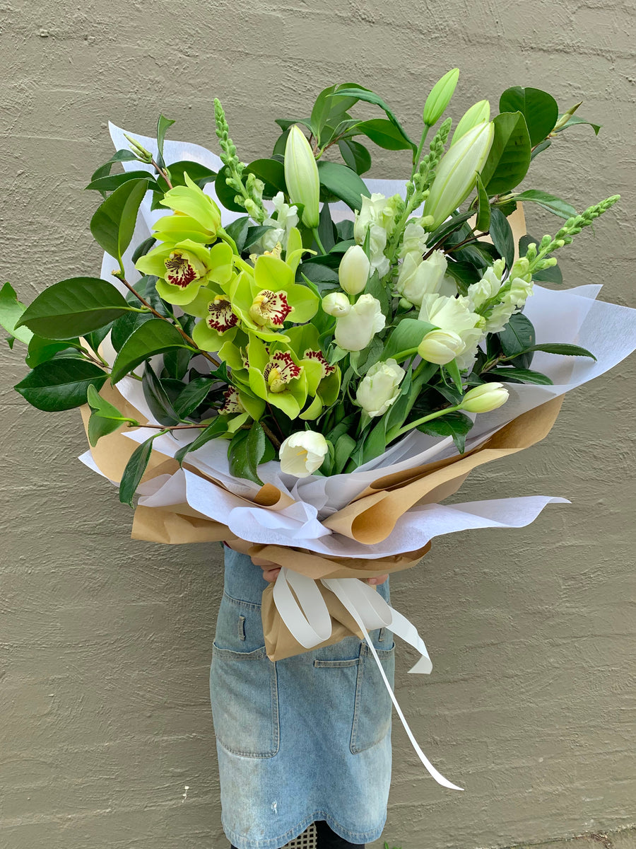 Green and White Bouquet