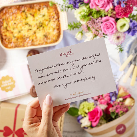 Dinner & Blooms Care Package | Angel Delivery x Think Blooms