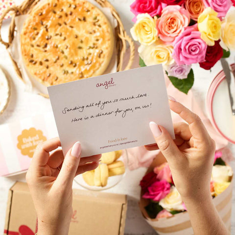 Dinner & Blooms Care Package | Angel Delivery x Think Blooms