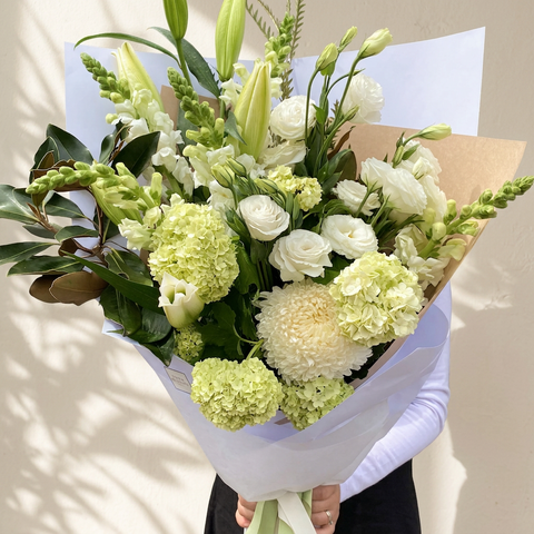 Green and White Bouquet