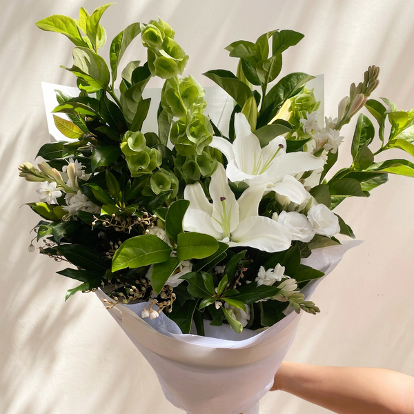 Green and White Bouquet