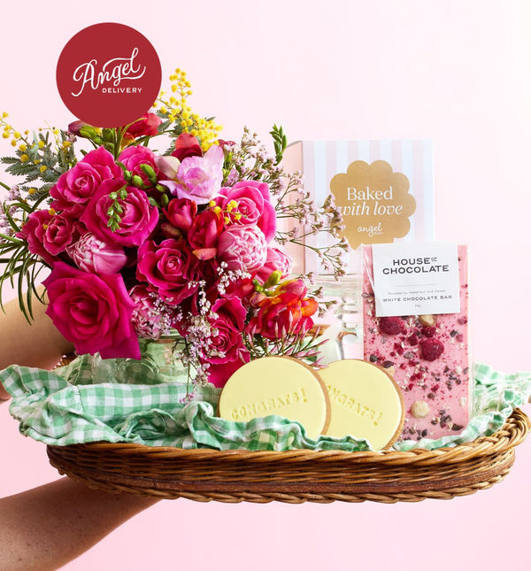 Congrats Blooms Gift Box | Angel Delivery x Think Blooms