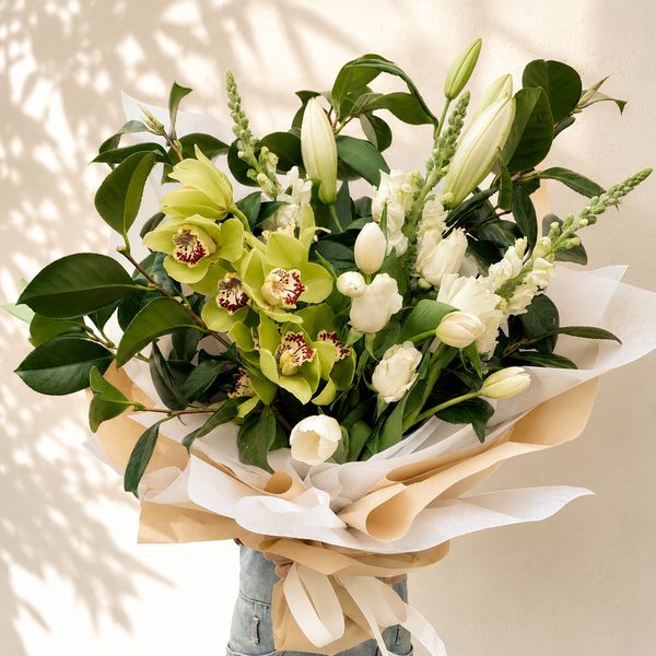 Green and White Bouquet