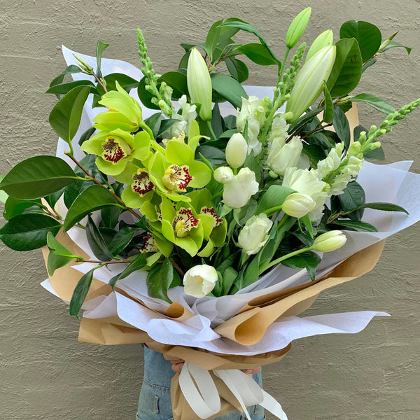 Green and White Bouquet